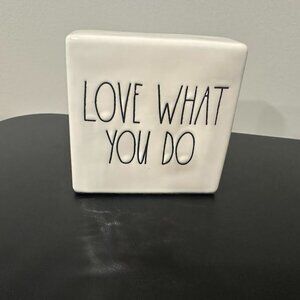 ✨ Rae Dunn Two-Sided Decor – “Do What You Love, Love What You Do” ✨